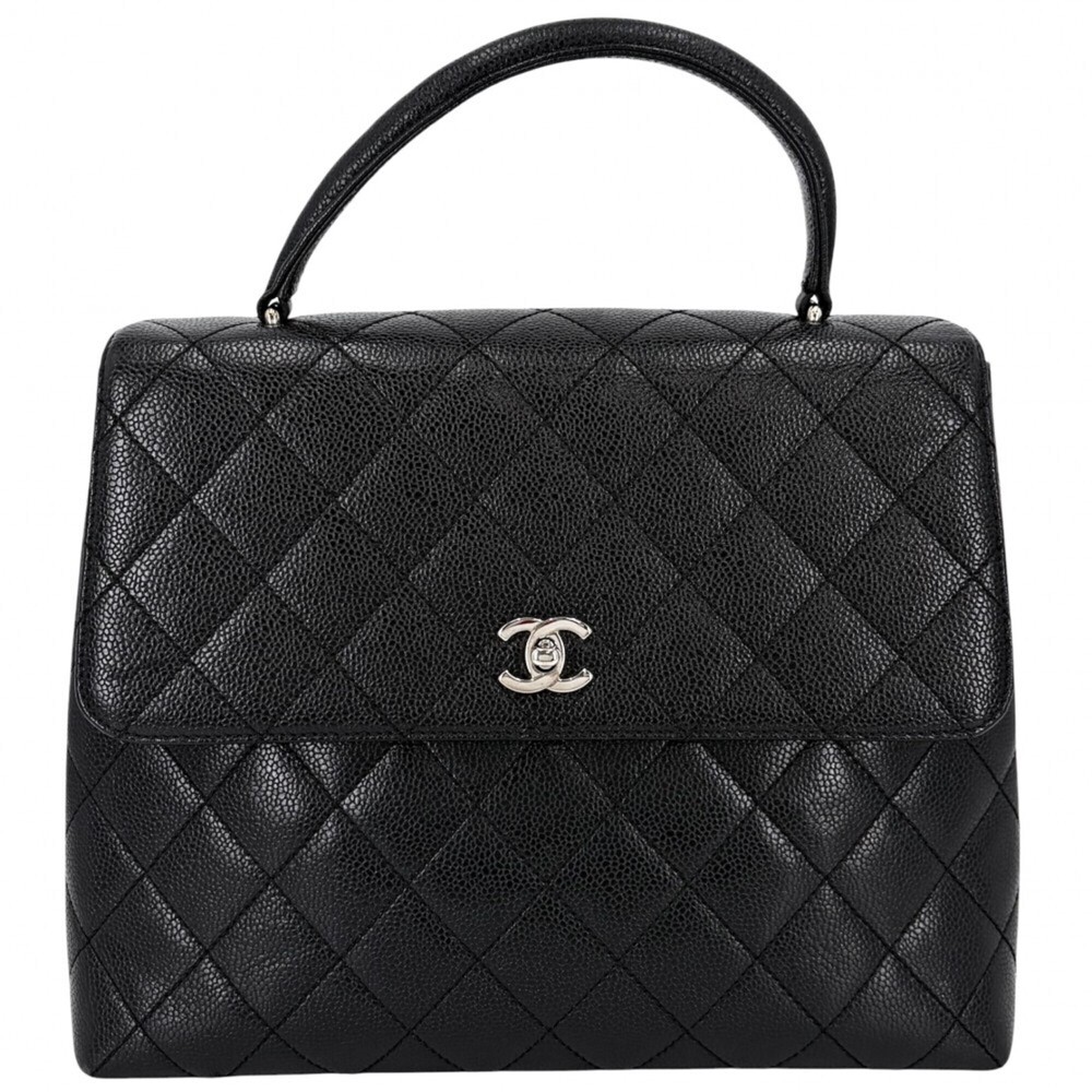 Chanel Women's Matelassé Handbag, Coco Mark, Turnlock, Top Handle, CHANEL A12...